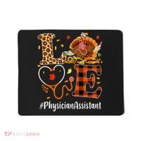 Thanksgiving Love Physician Assistant Leopard Funny Mousepad thumb 0