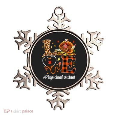 Thanksgiving Love Physician Assistant Leopard Funny Ornament