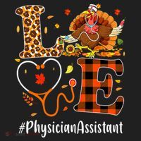 Thanksgiving Love Physician Assistant Leopard Funny Hat thumb 2