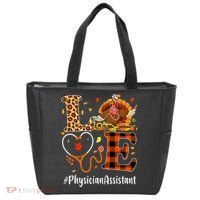 Thanksgiving Love Physician Assistant Leopard Funny Tote Bag thumb 0