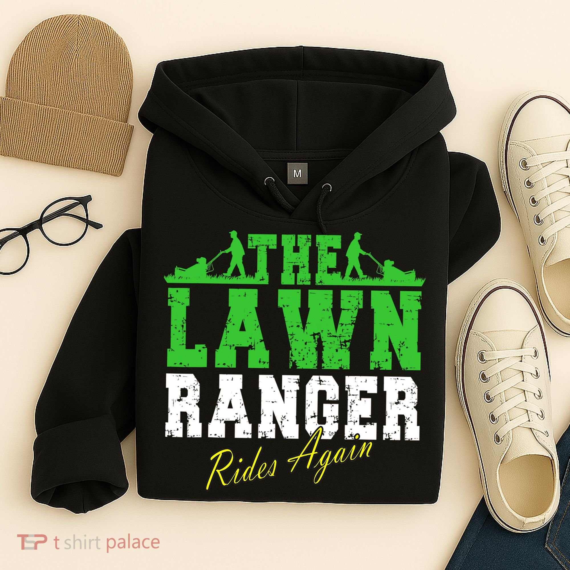 The Lawn Ranger Rides Again Lawn Mower Golf Hoodie