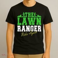The Lawn Ranger Rides Again Lawn Mower Golf T-Shirt thumb 3