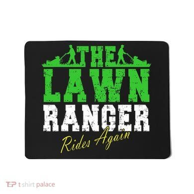The Lawn Ranger Rides Again Lawn Mower Golf Mousepad
