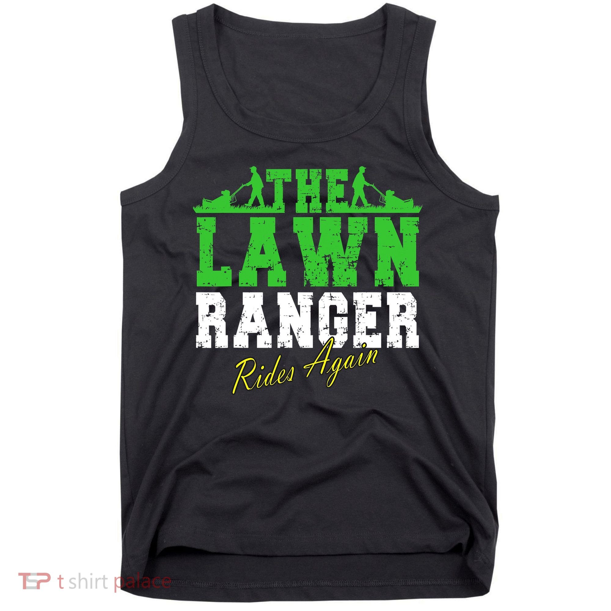 The Lawn Ranger Rides Again Lawn Mower Golf Tank Top