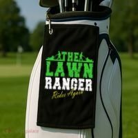 The Lawn Ranger Rides Again Lawn Mower Golf Golf Towel thumb 2