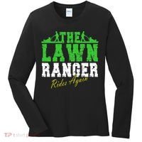 The Lawn Ranger Rides Again Lawn Mower Golf Women's Long Sleeve Shirt thumb 0
