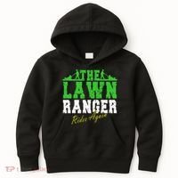 The Lawn Ranger Rides Again Lawn Mower Golf Kids Hoodie thumb 0