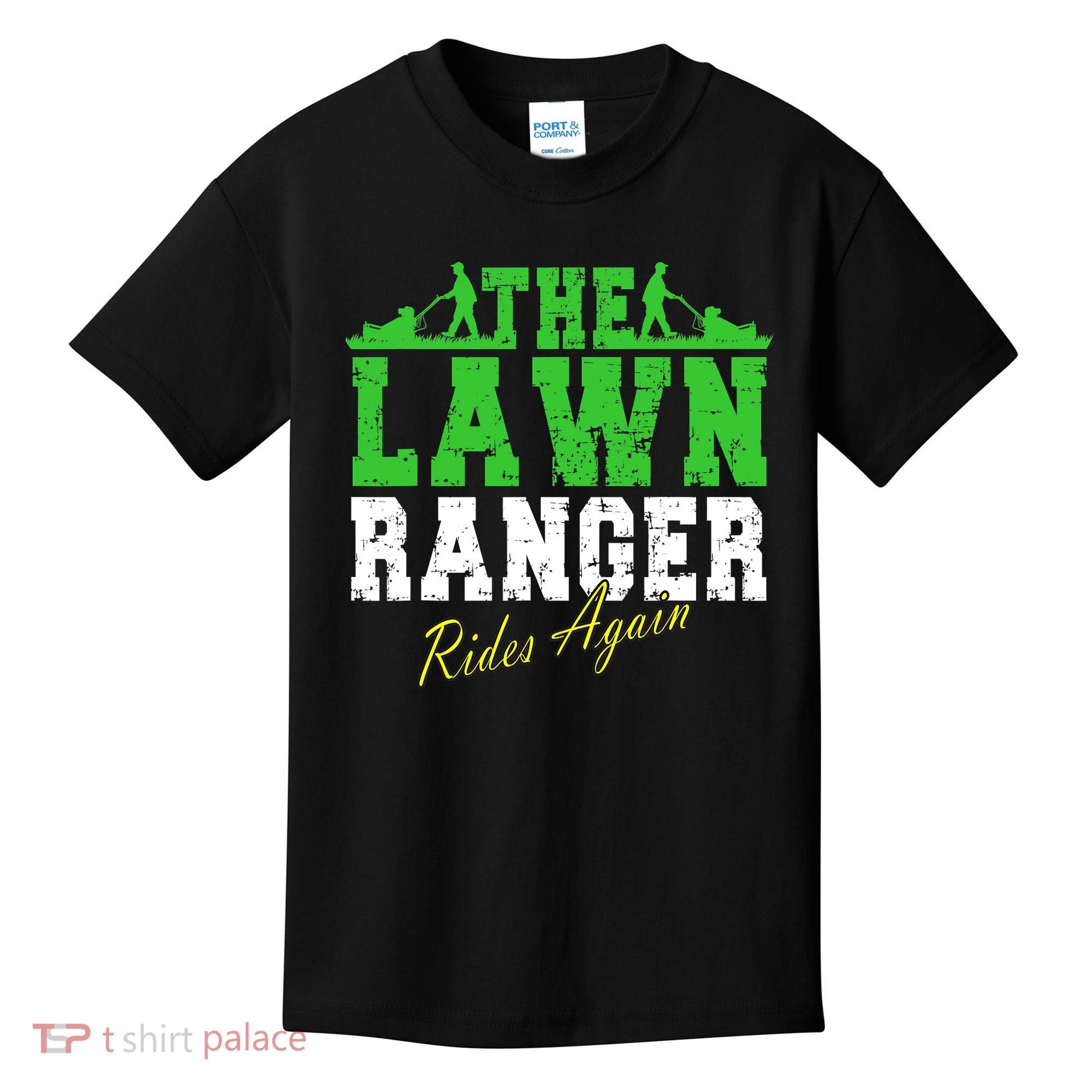 The Lawn Ranger Rides Again Lawn Mower Golf Kids T-Shirt