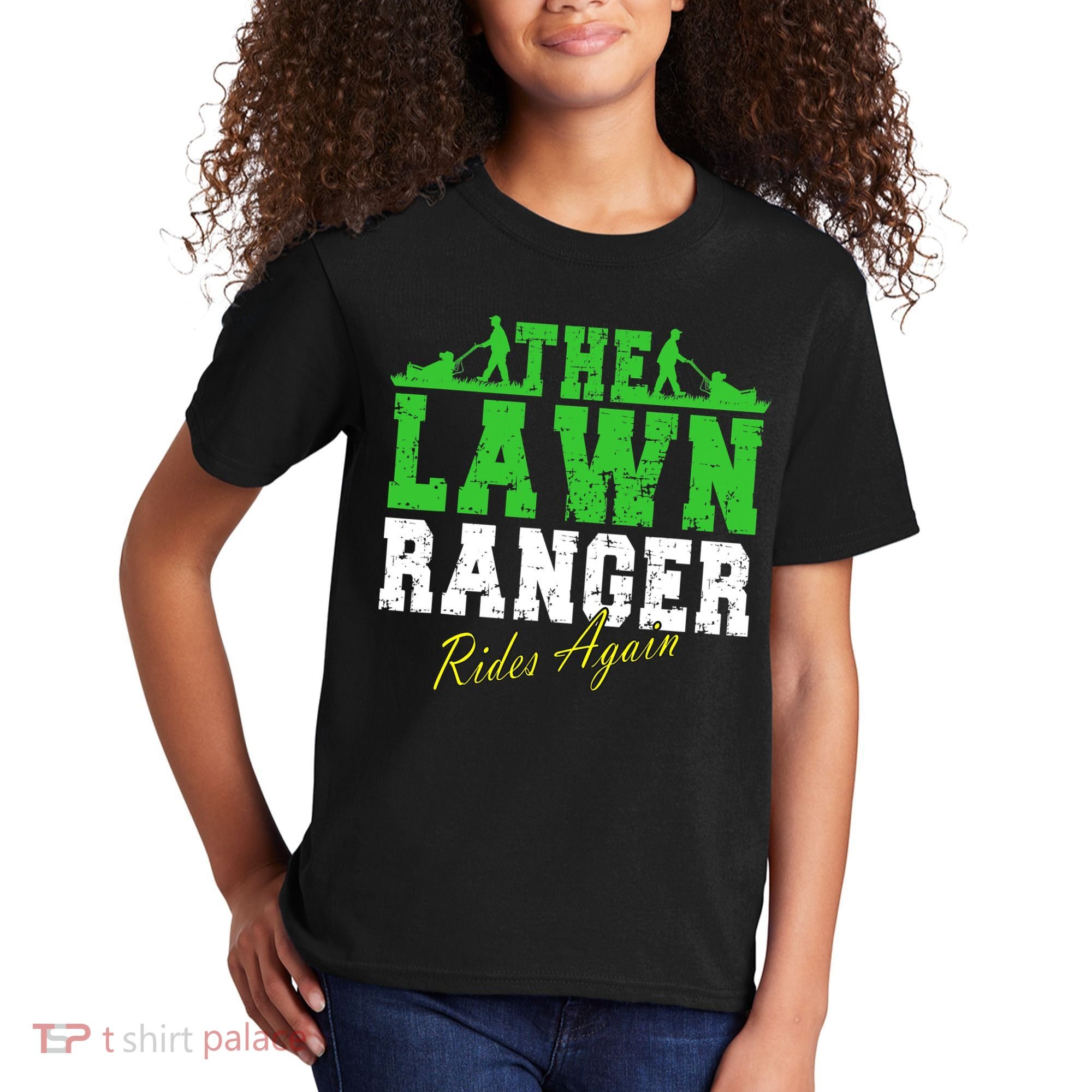 The Lawn Ranger Rides Again Lawn Mower Golf Kids T-Shirt