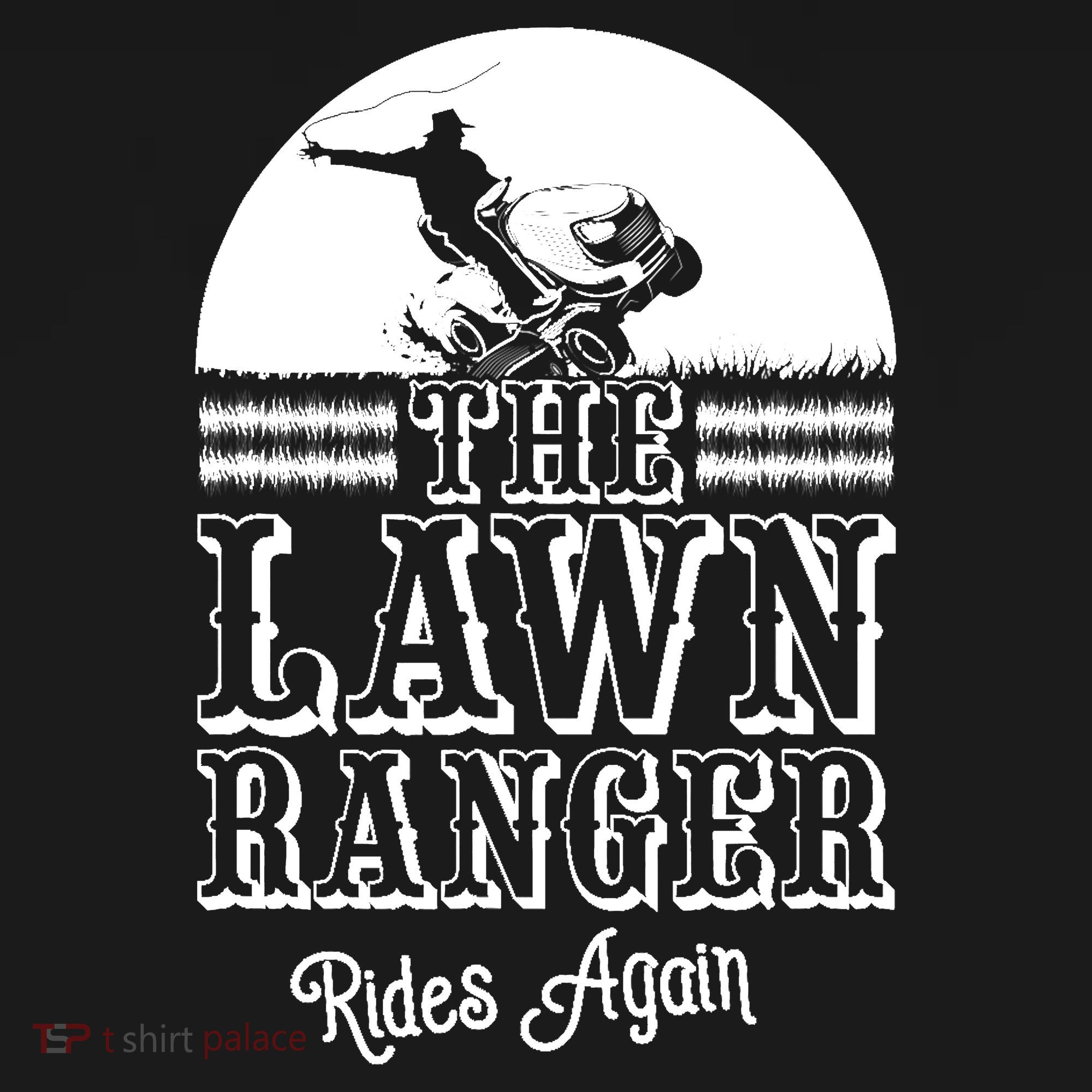 The Lawn Ranger Rides Again Funny Lawn Caretaker Gift Apron