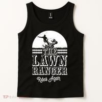 The Lawn Ranger Rides Again Funny Lawn Caretaker Gift Tank Top thumb 2
