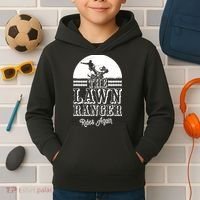 The Lawn Ranger Rides Again Funny Lawn Caretaker Gift Kids Hoodie thumb 2