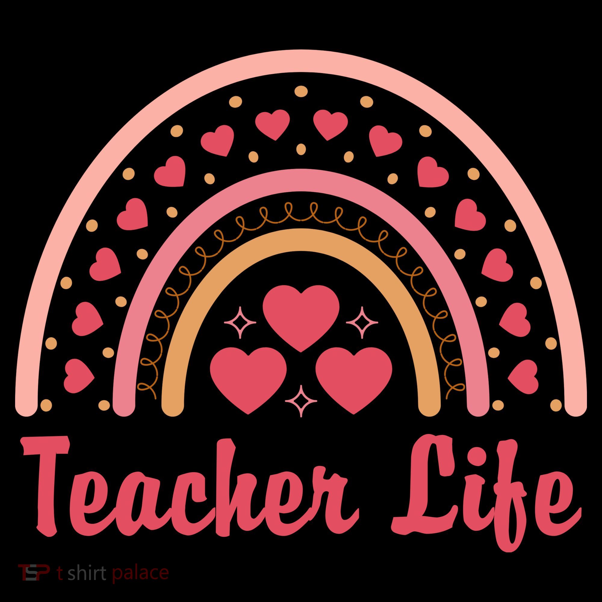 Teacher Life Rainbow Valentines Day Gift Women's Tank Top