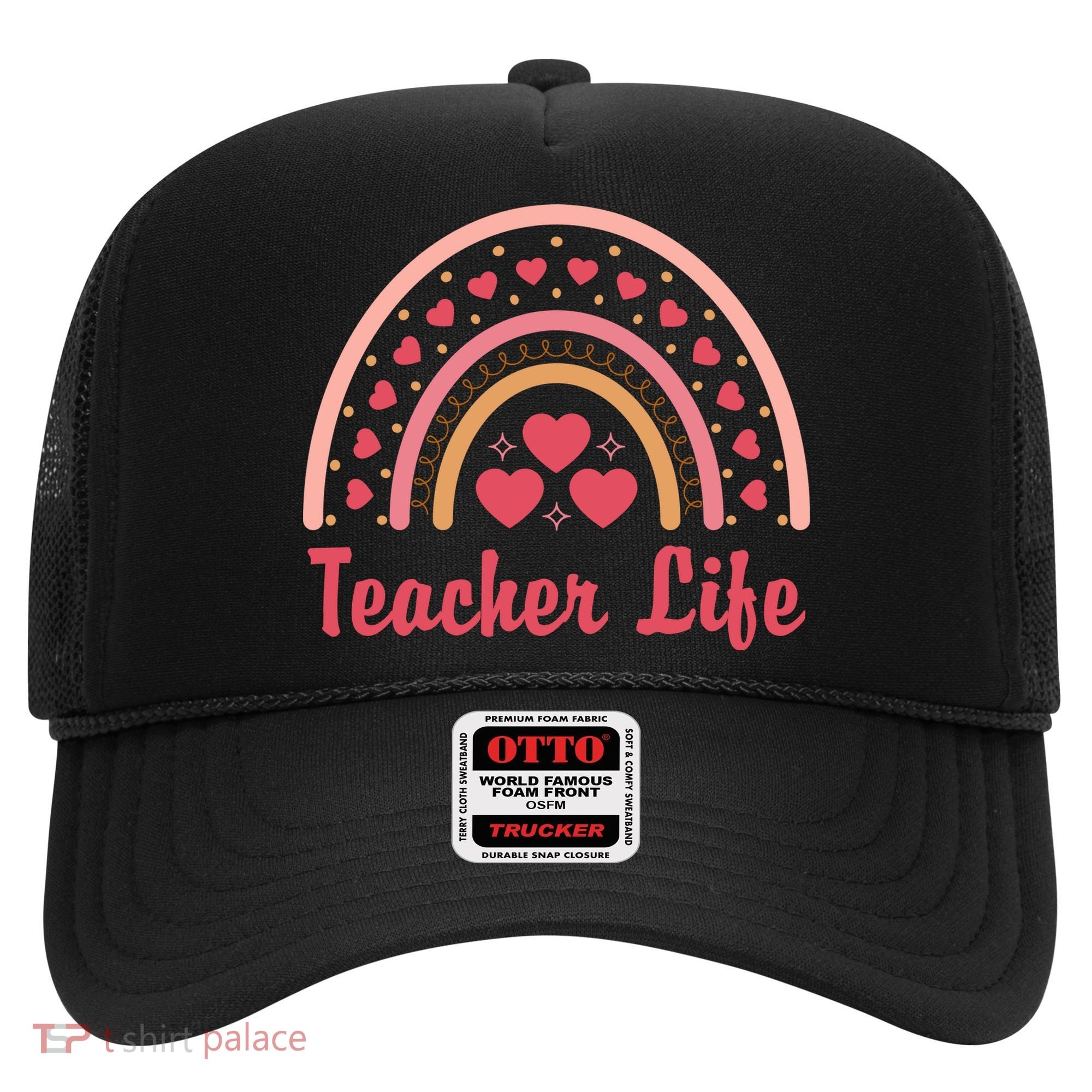 Teacher Life Rainbow Valentines Day Gift Hat