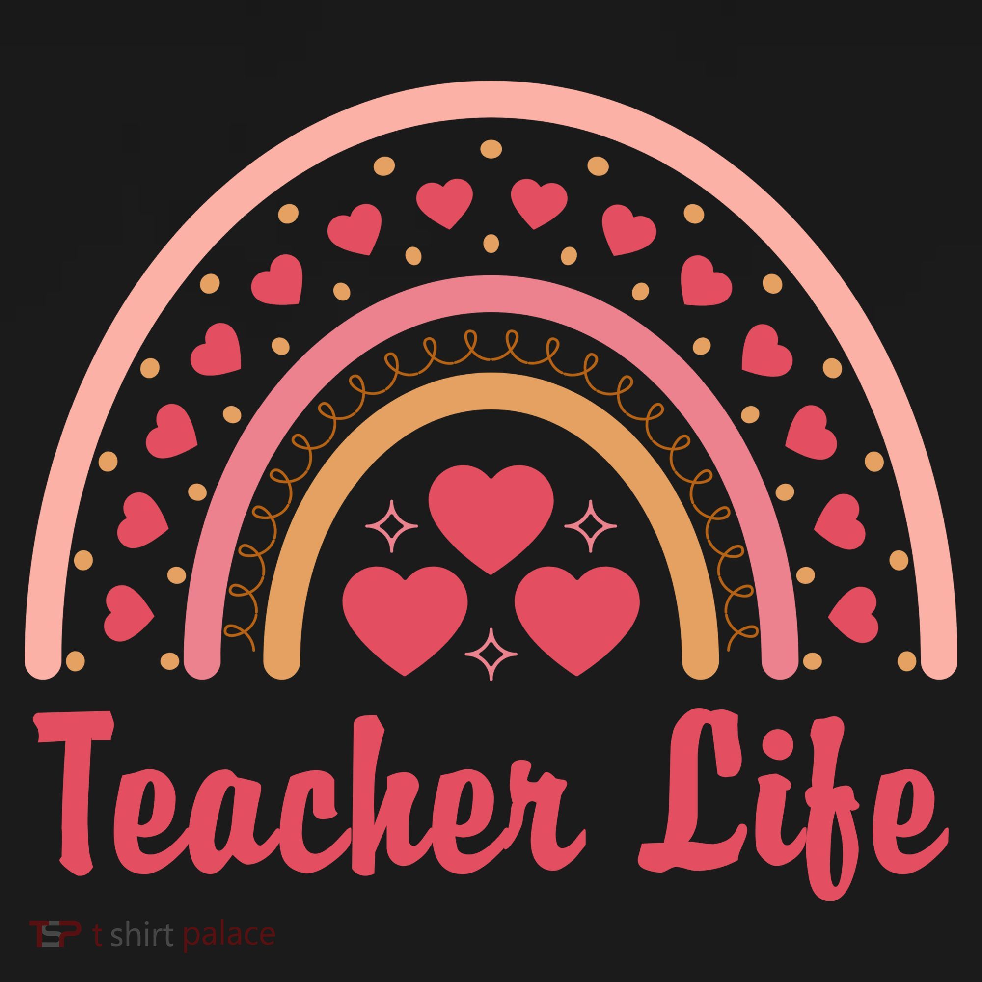 Teacher Life Rainbow Valentines Day Gift Visor