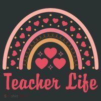 Teacher Life Rainbow Valentines Day Gift Sweatshirt thumb 2