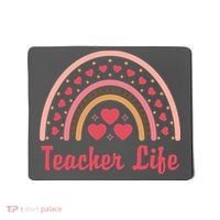 Teacher Life Rainbow Valentines Day Gift Mousepad thumb 0