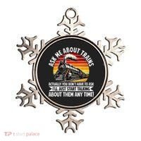 Train Locomotive Railway Conductor Train Engineer Retro Ornament thumb 0