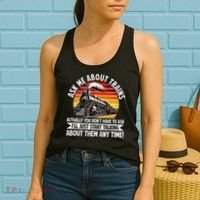 Train Locomotive Railway Conductor Train Engineer Retro Women's Tank Top thumb 2