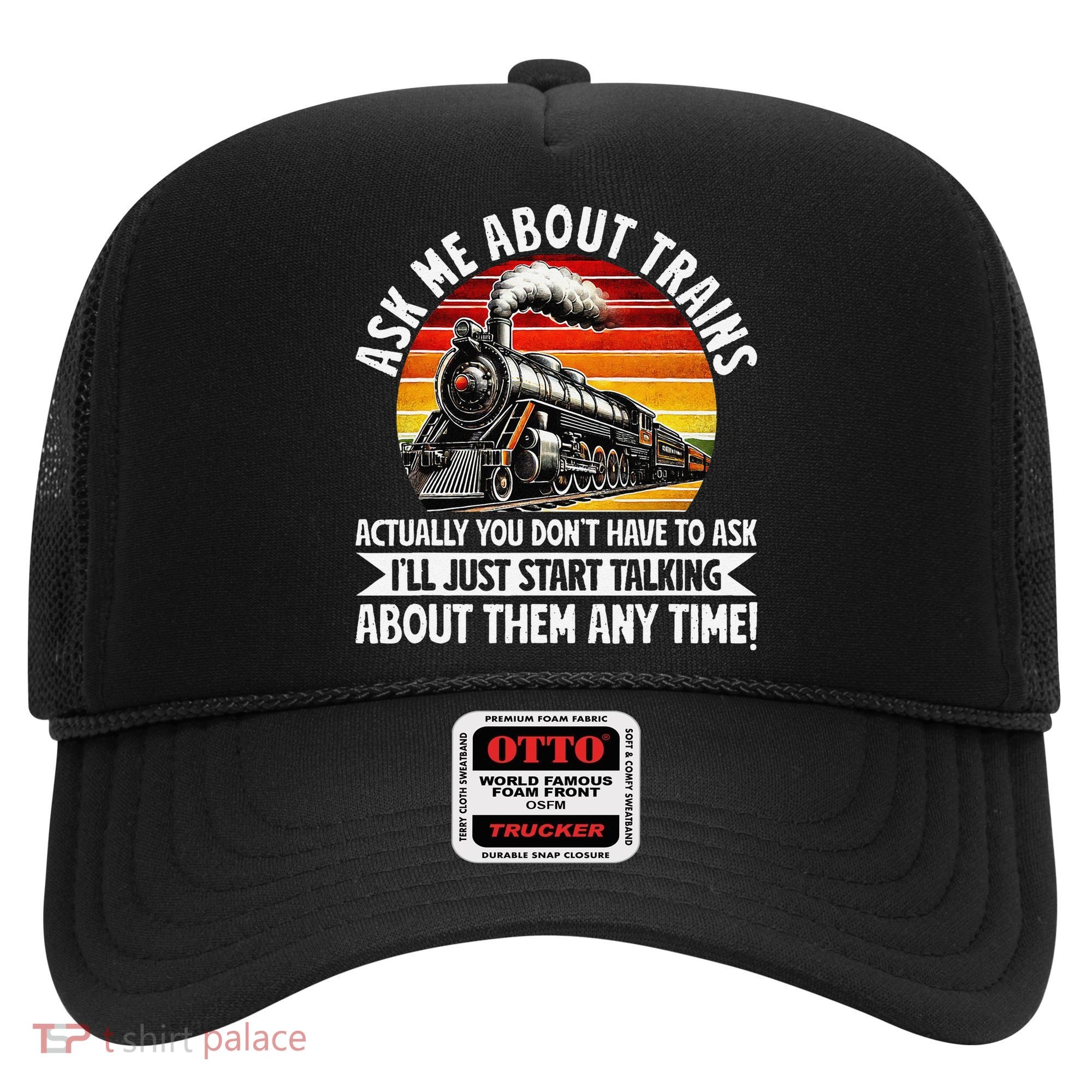 Train Locomotive Railway Conductor Train Engineer Retro Hat