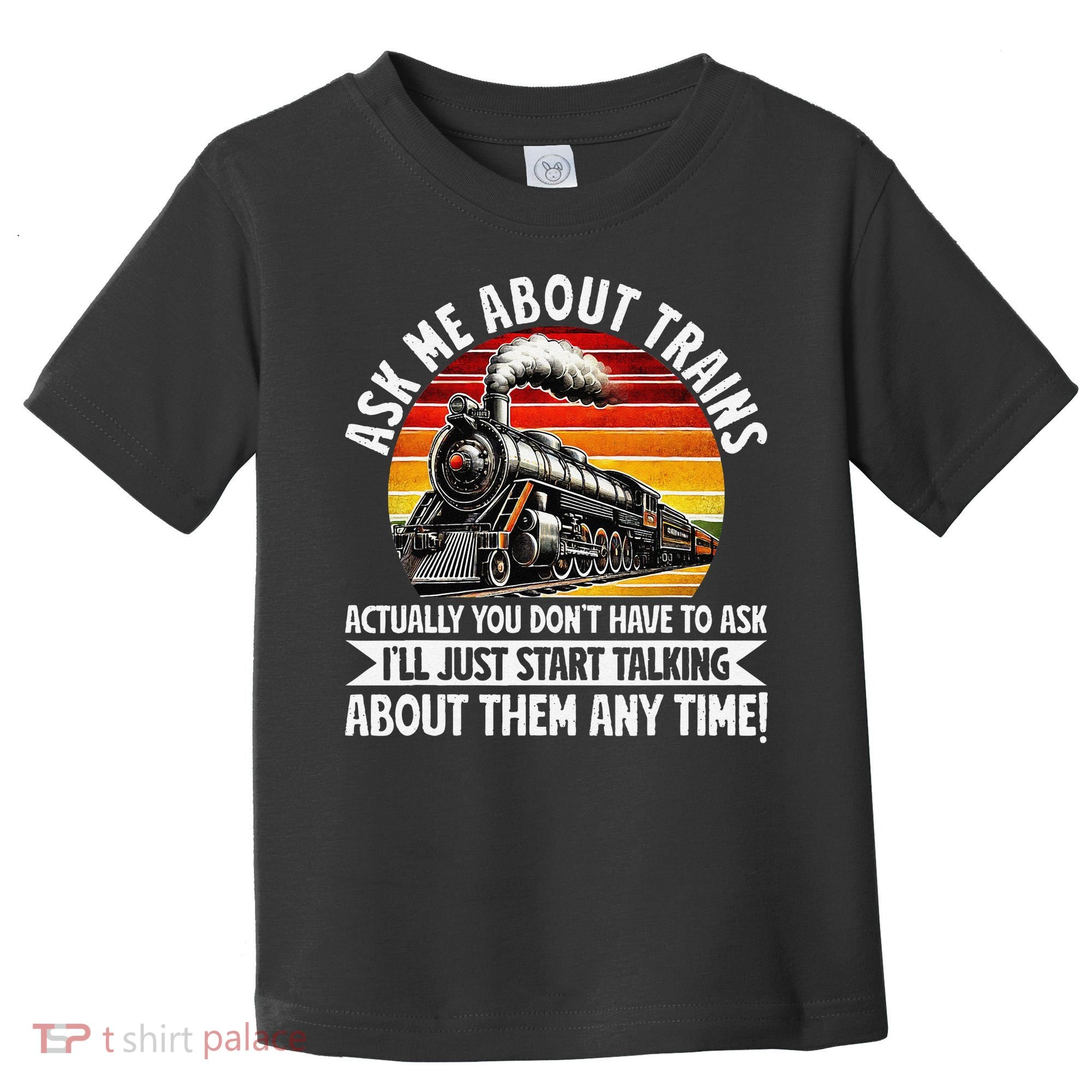Train Locomotive Railway Conductor Train Engineer Retro Toddler T-Shirt