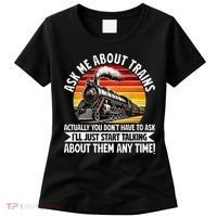 Train Locomotive Railway Conductor Train Engineer Retro Women's T-Shirt thumb 0
