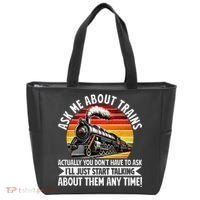 Train Locomotive Railway Conductor Train Engineer Retro Tote Bag thumb 0