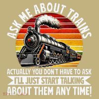 Train Locomotive Railway Conductor Train Engineer Retro Long Sleeve Shirt thumb 2