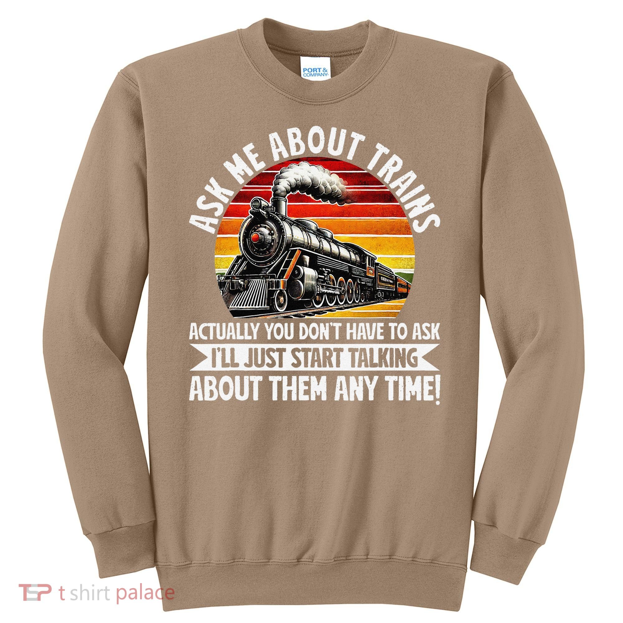 Train Locomotive Railway Conductor Train Engineer Retro Sweatshirt