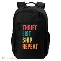 Thrift List Ship Repeat Funny Sourcing Reseller Gift Backpack thumb 0