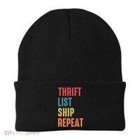 Thrift List Ship Repeat Funny Sourcing Reseller Gift Beanie thumb 0