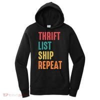 Thrift List Ship Repeat Funny Sourcing Reseller Gift Women's Hoodie thumb 0