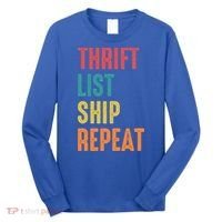 Thrift List Ship Repeat Funny Sourcing Reseller Gift Long Sleeve Shirt thumb 0
