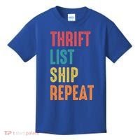 Thrift List Ship Repeat Funny Sourcing Reseller Gift Kids T-Shirt thumb 0