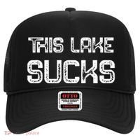This Lake Sucks Funny Fishing Hat thumb 0