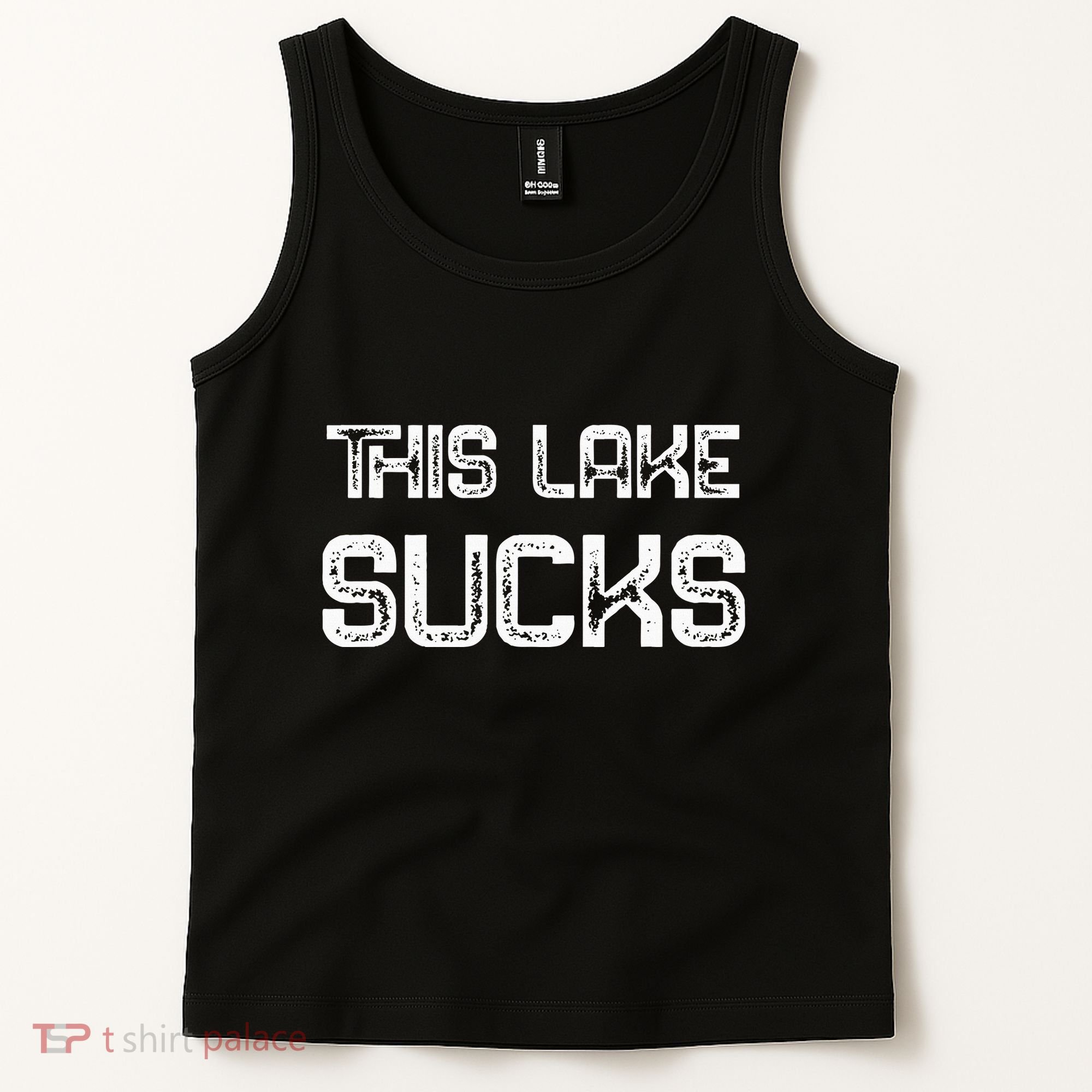 This Lake Sucks Funny Fishing Tank Top