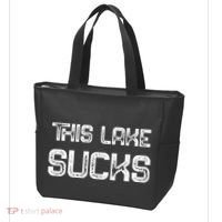 This Lake Sucks Funny Fishing Tote Bag thumb 3