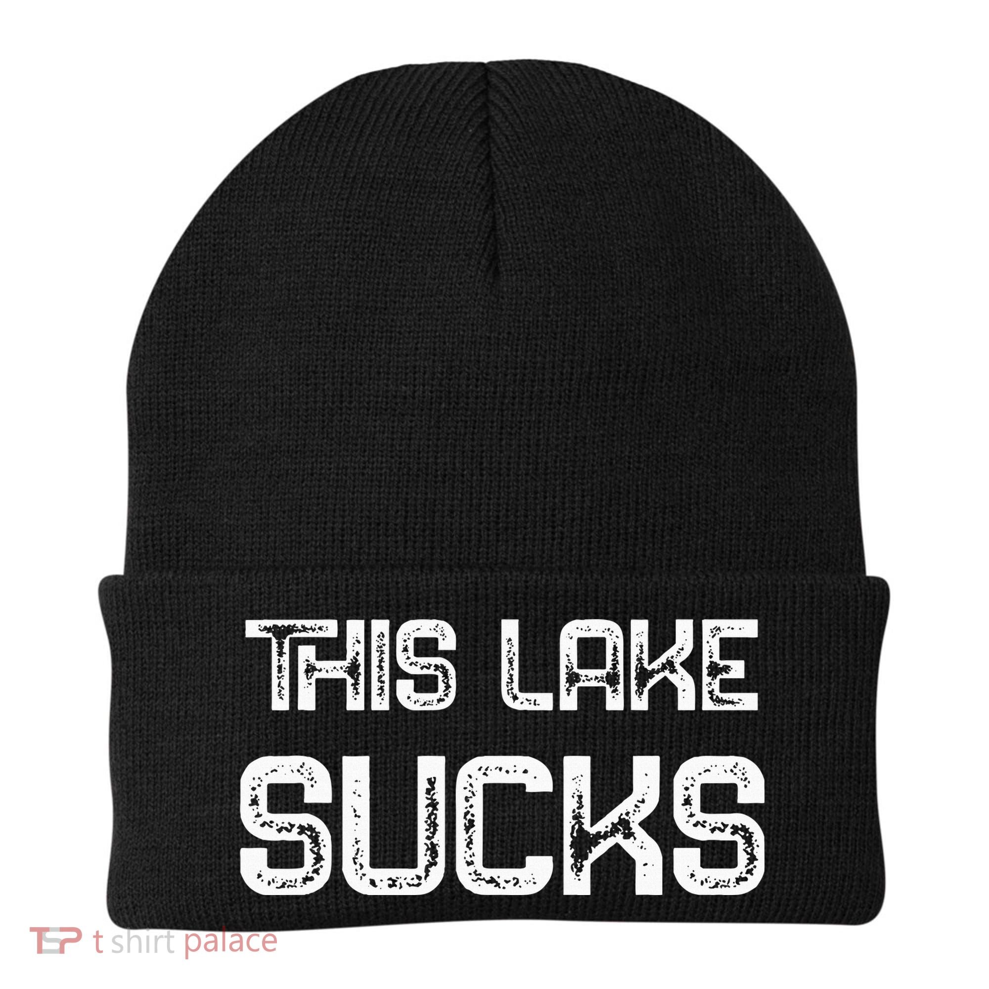 This Lake Sucks Funny Fishing Beanie