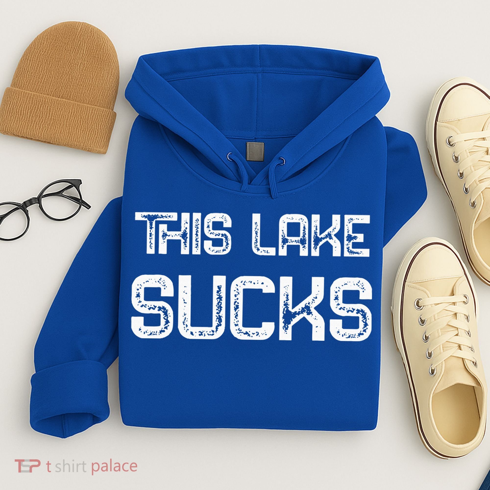 This Lake Sucks Funny Fishing Hoodie