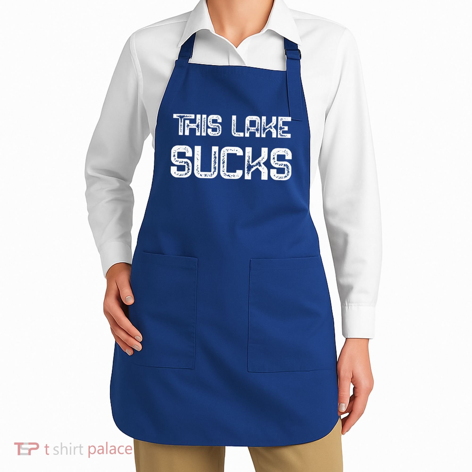 This Lake Sucks Funny Fishing Apron