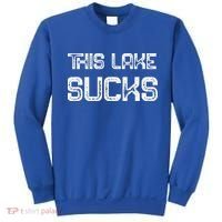 This Lake Sucks Funny Fishing Sweatshirt thumb 0