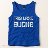 This Lake Sucks Funny Fishing Tank Top thumb 2