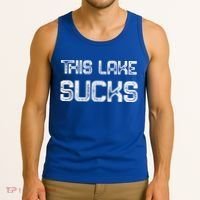 This Lake Sucks Funny Fishing Tank Top thumb 3