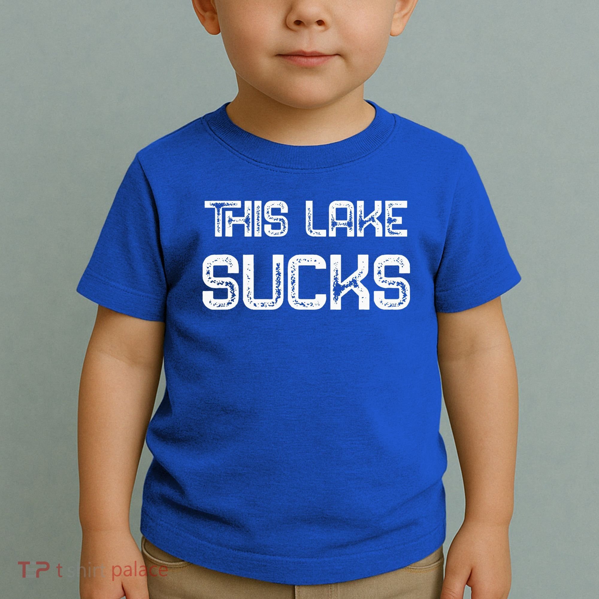 This Lake Sucks Funny Fishing Toddler T-Shirt