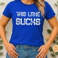 This Lake Sucks Funny Fishing Women's T-Shirt thumb 2
