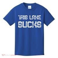 This Lake Sucks Funny Fishing Kids T-Shirt thumb 0