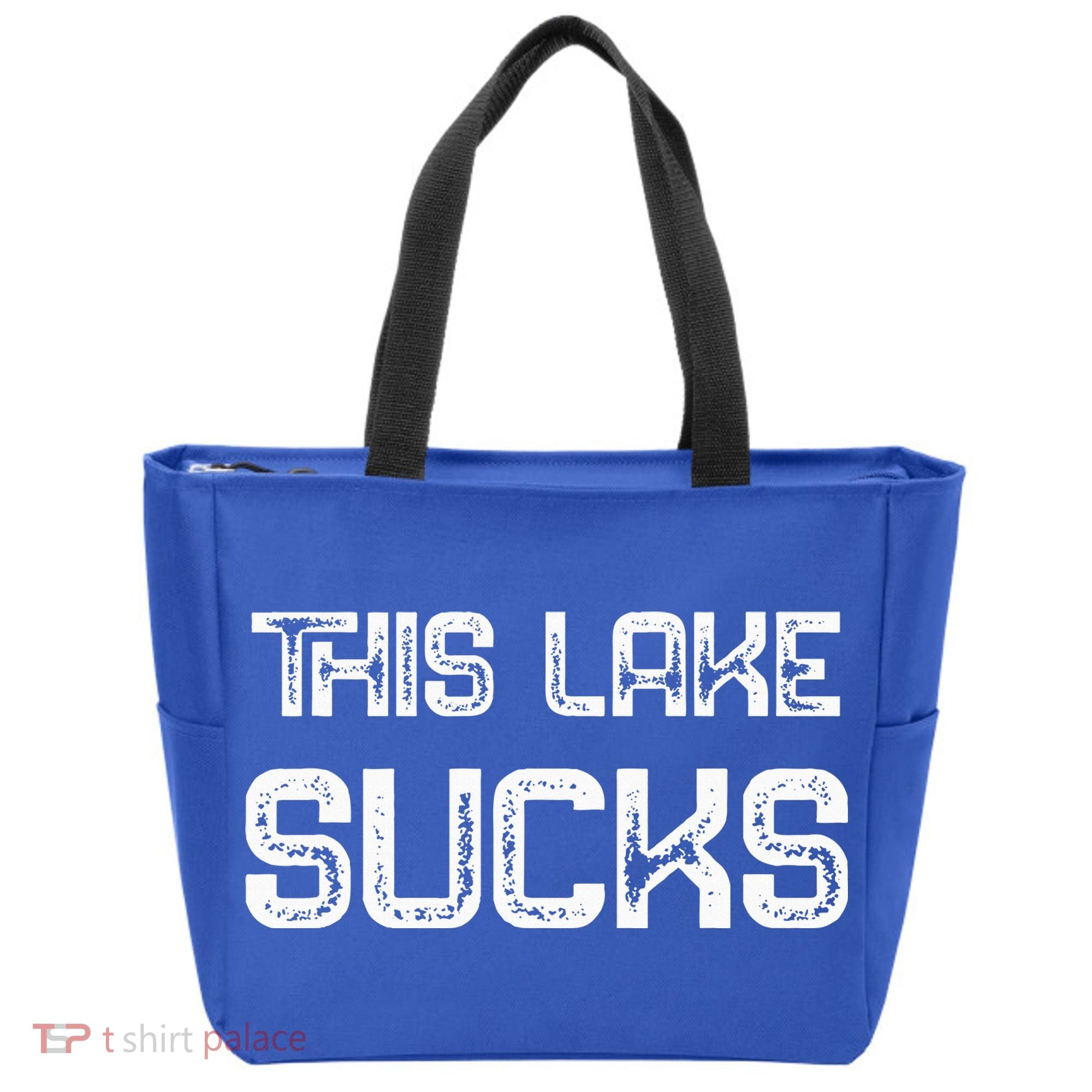 This Lake Sucks Funny Fishing Tote Bag