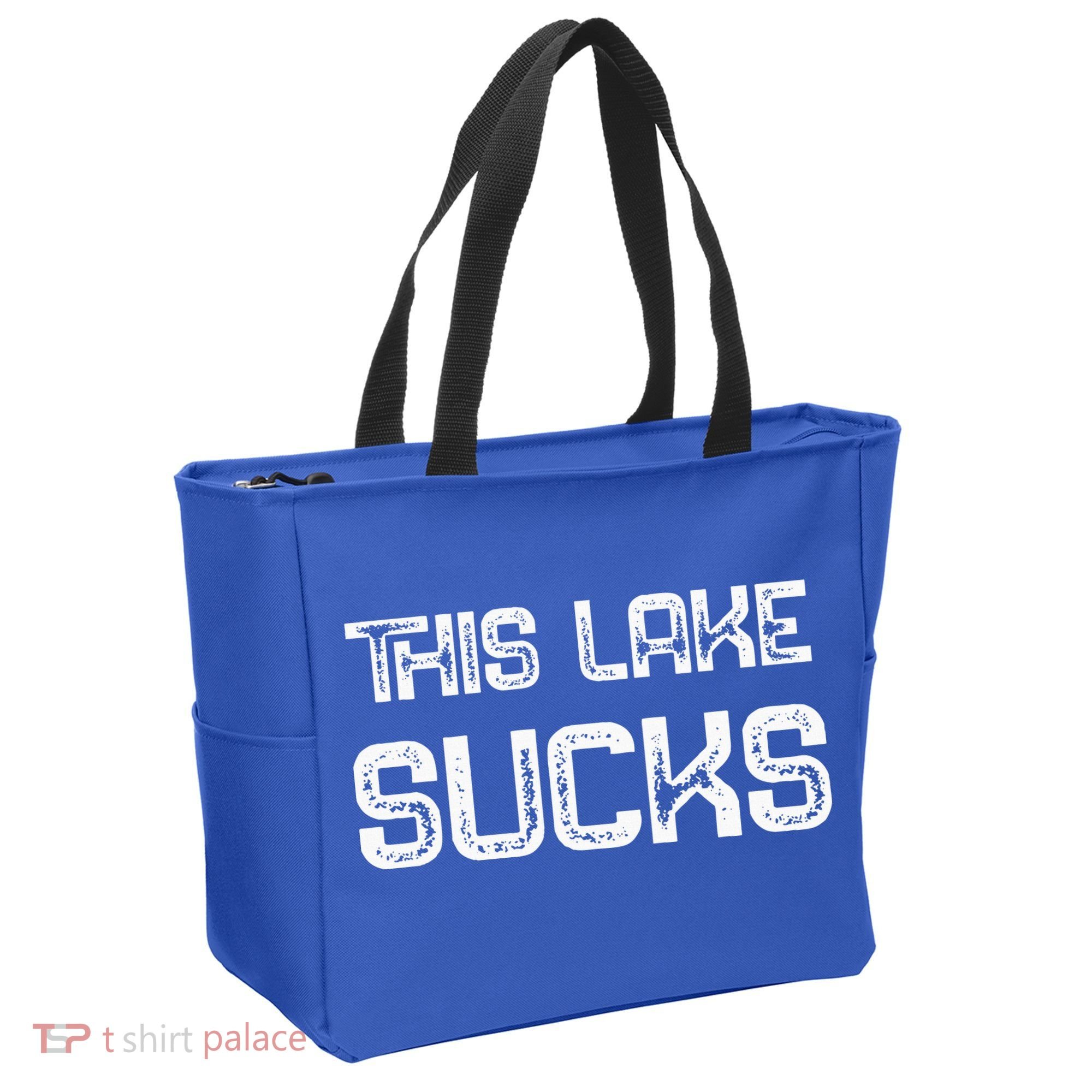 This Lake Sucks Funny Fishing Tote Bag