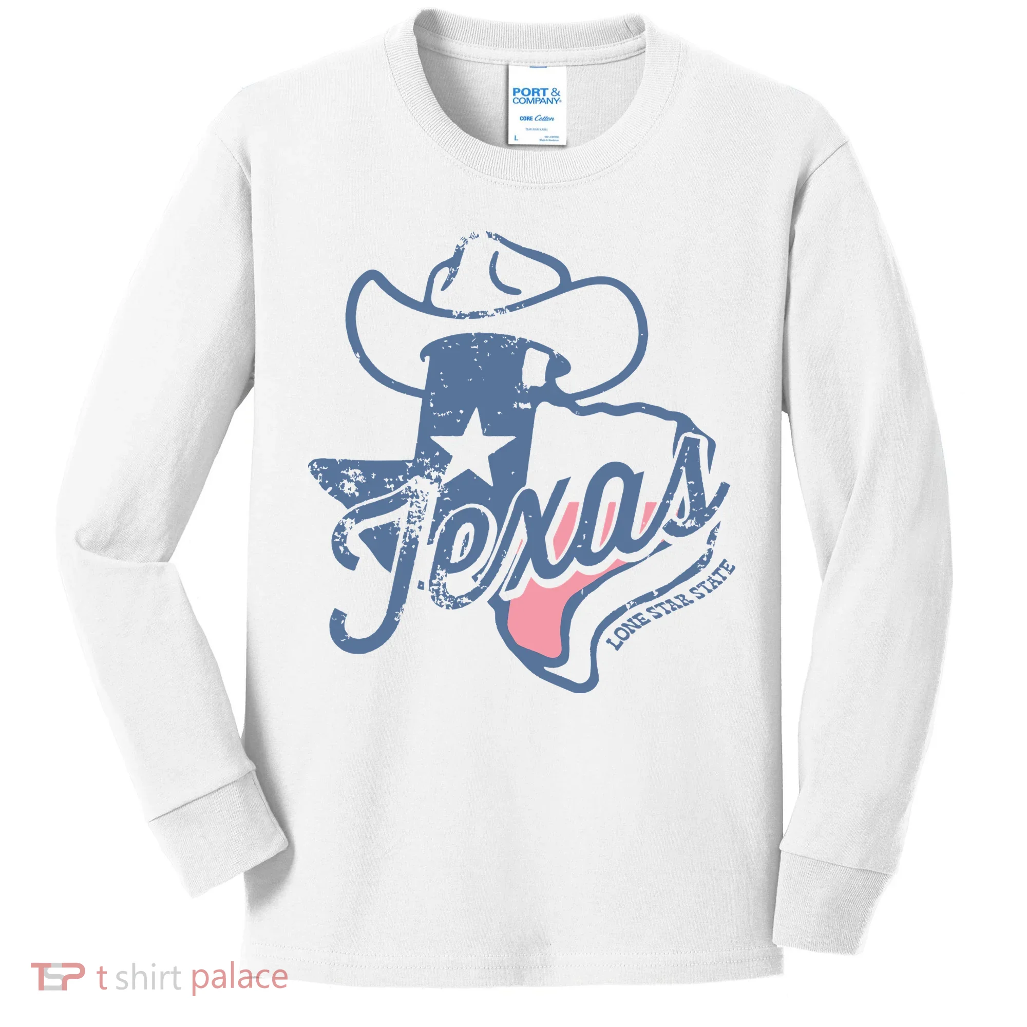 Texas Lone Star State Kids Long Sleeve Shirt