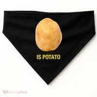 Is Potato Funny USA-Made Doggie Bandana thumb 0